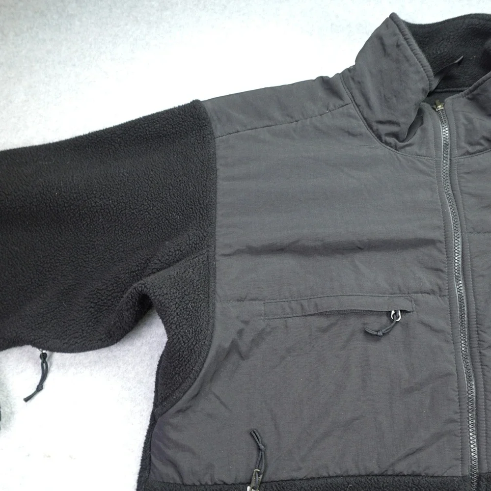 The North‎ Face Jacket Mens XL Black Polartec Denali Fleece Full Zip T201 Hiking